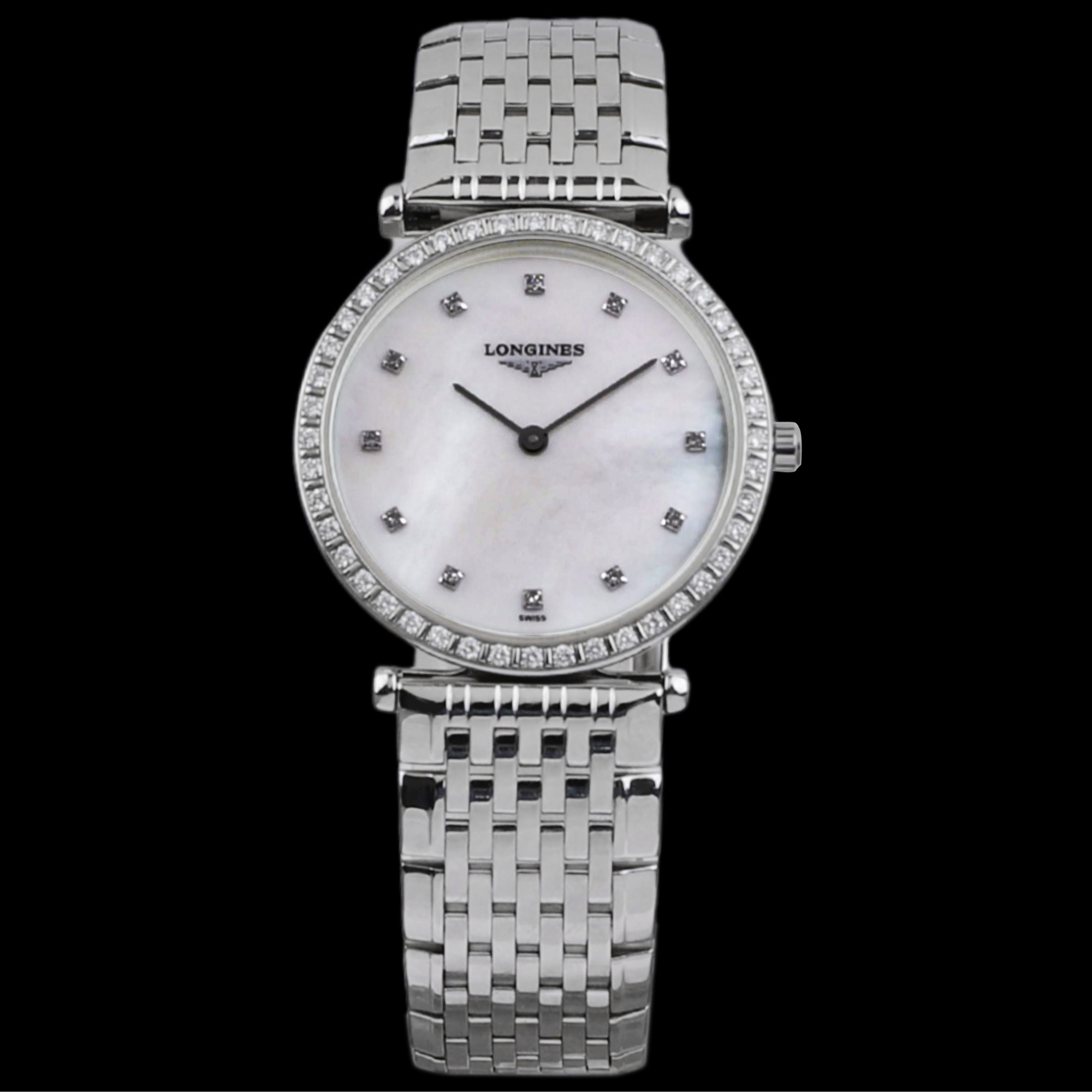 99新 Longines/浪琴 大牛/全套/优雅系列L4.523.0.87.6/29MM