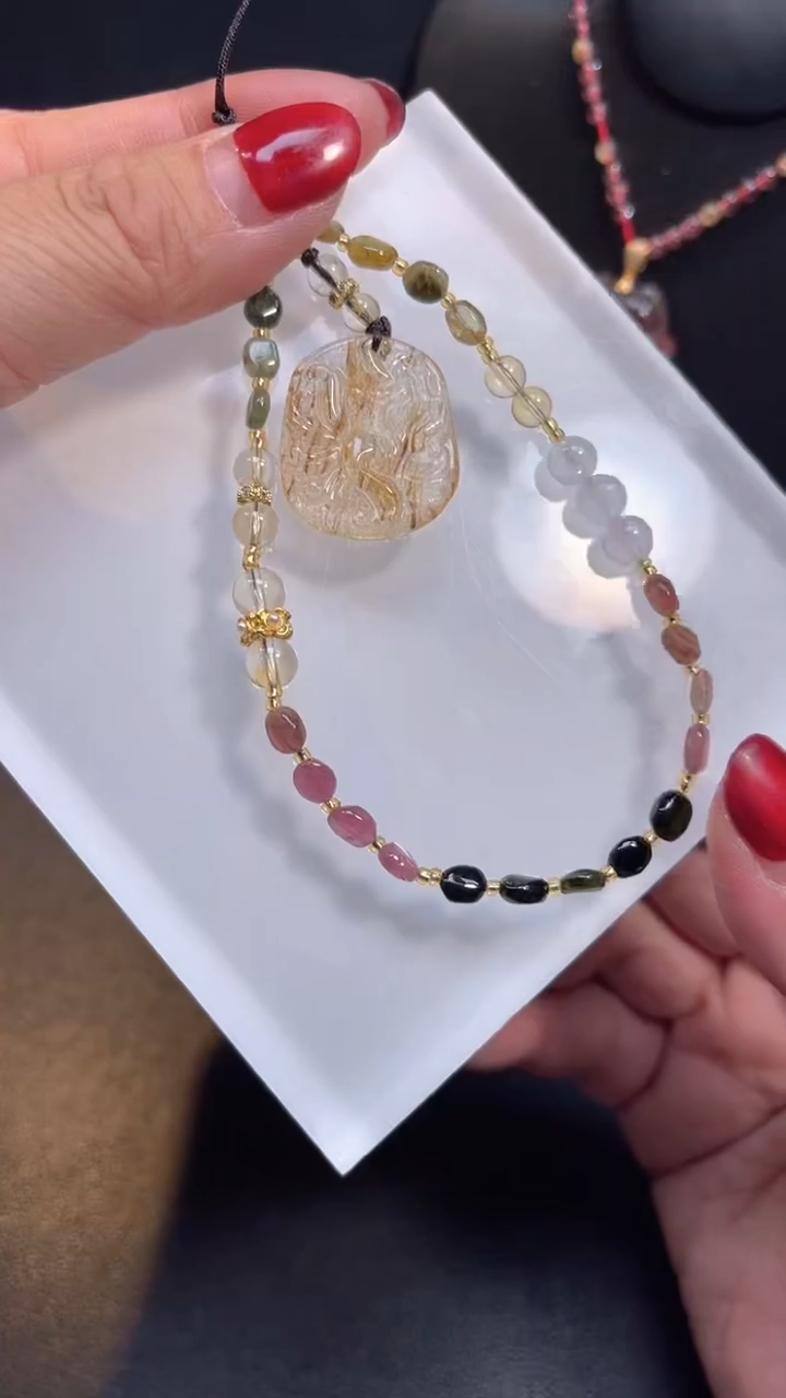 【闪购商品】水晶颈饰未镶嵌【百晶灵儿】天然定制款