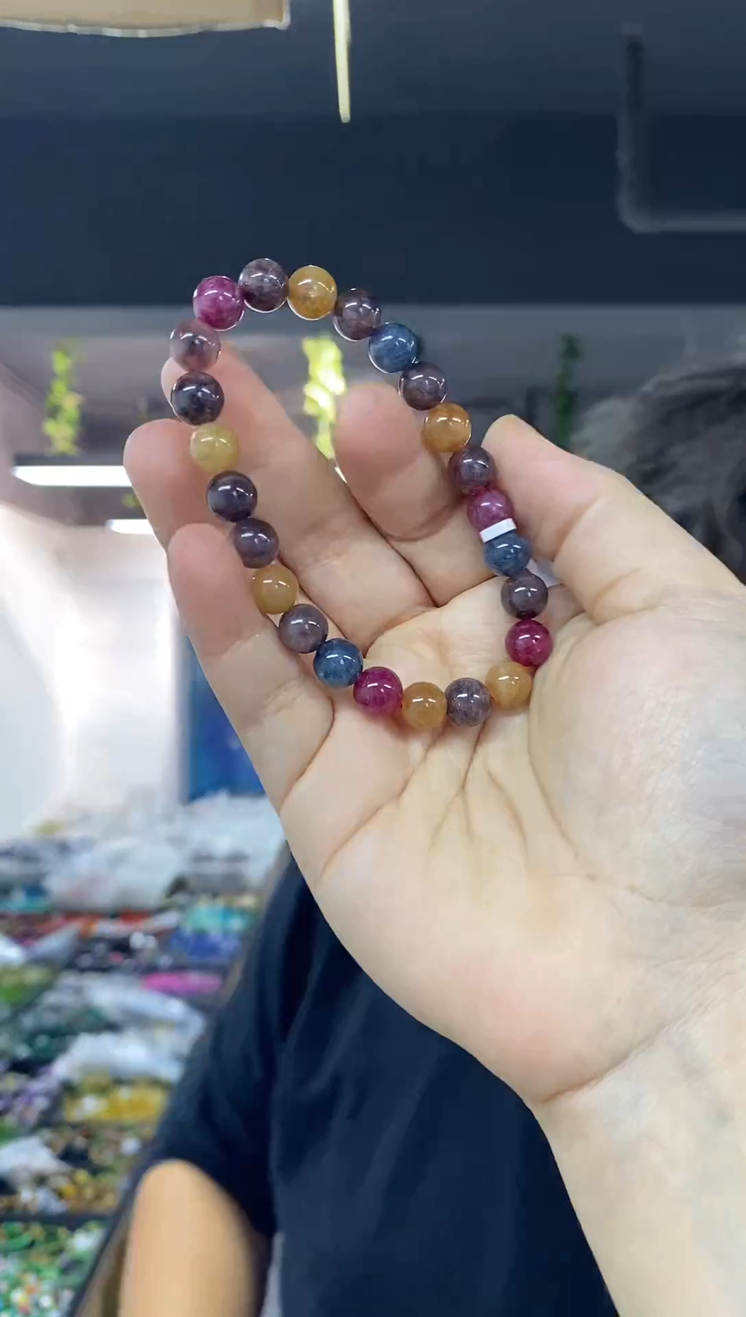 未镶嵌手链碧玺多样性发其一颜色微差