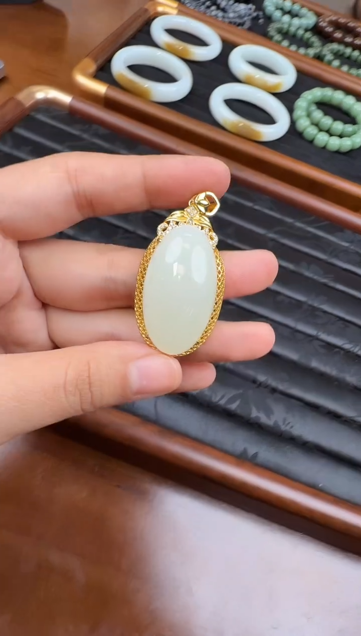 颈饰未镶嵌和田玉29-635-12.25多样性拍一发一