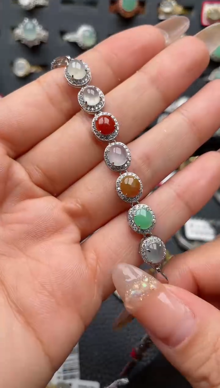 【闪购商品】翡翠戒指银S925镶嵌1111111111  74