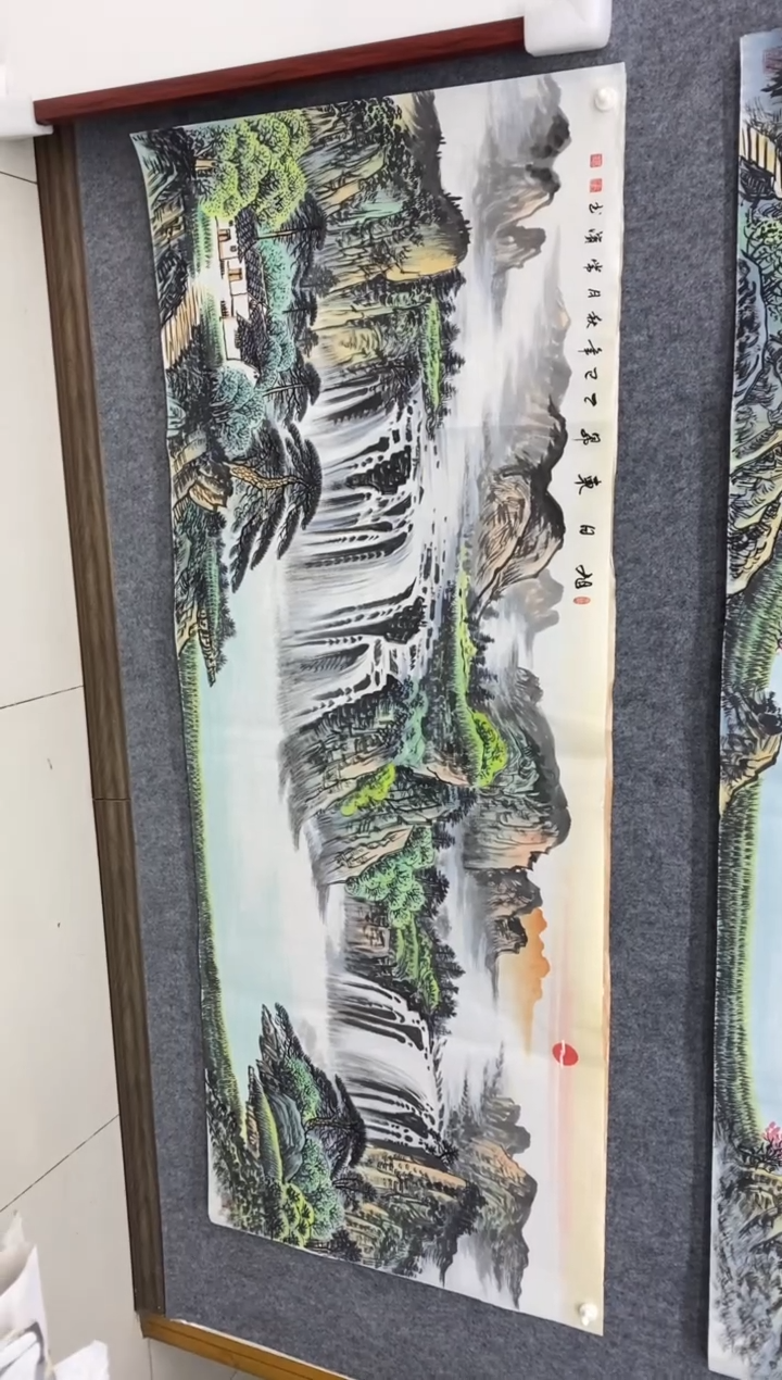 国画睿沈常滨 省美协 小六尺180*70cm