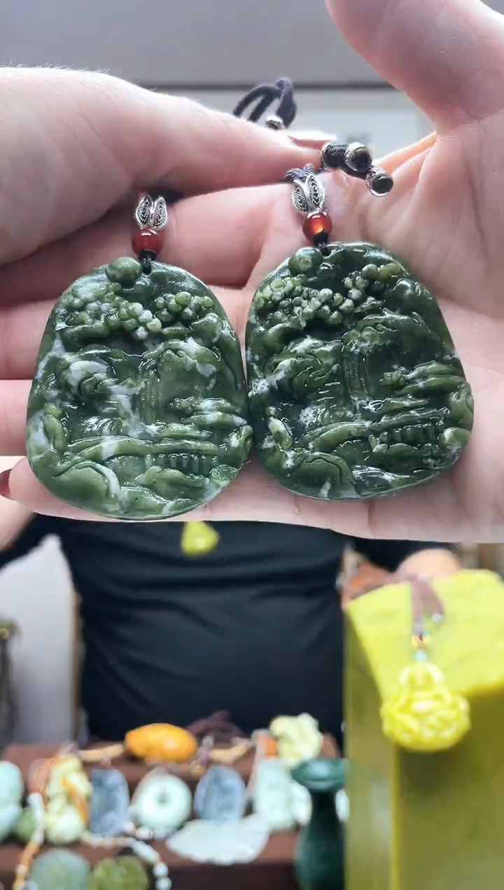 未镶嵌岫玉吊坠·多样性发货 拍一发一