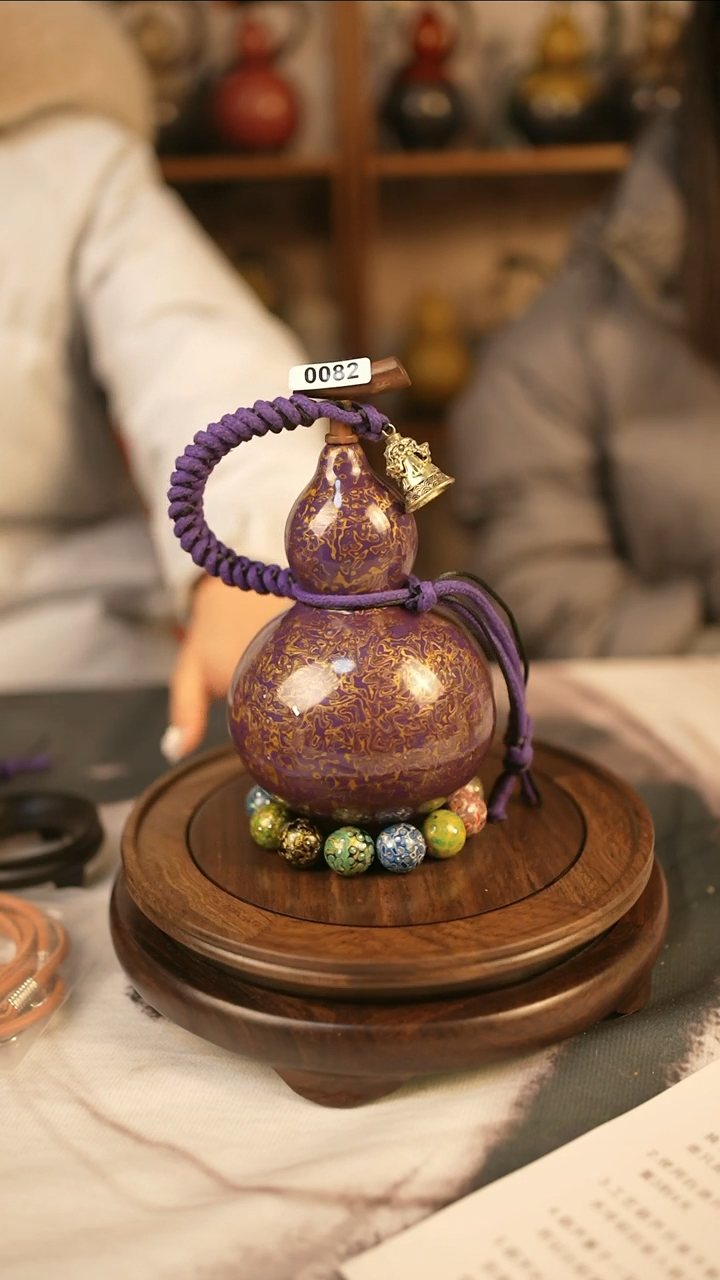 【闪购商品】082精品大漆酒葫芦送漏斗网兜