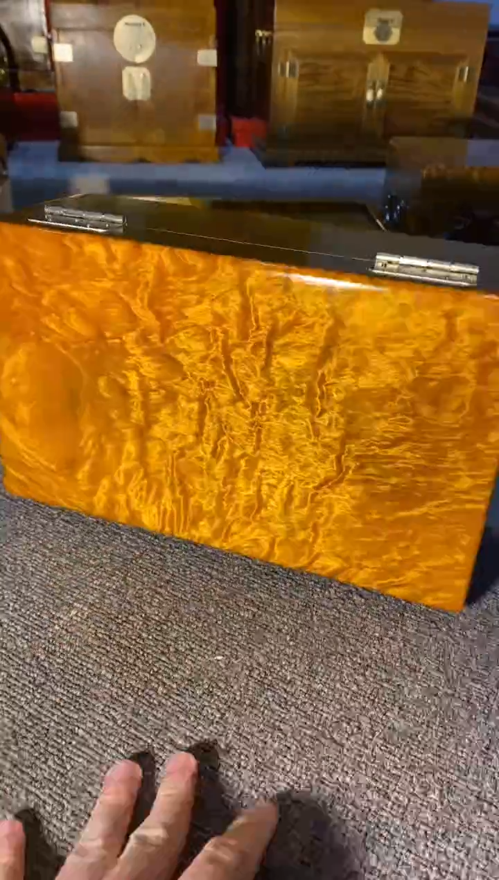 【闪购商品】金丝楠木艺金丝楠首饰盒F3