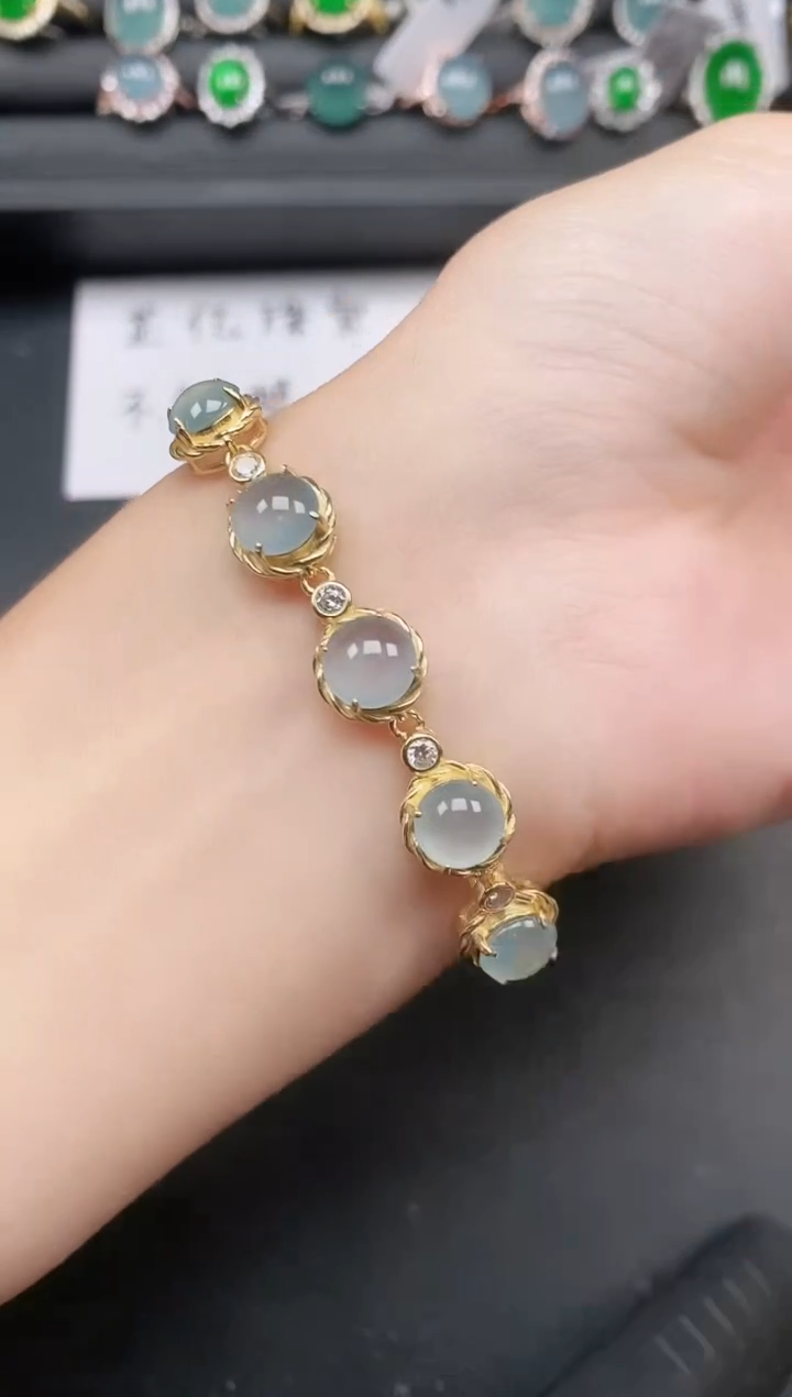 翡翠戒指银S925镶嵌111111