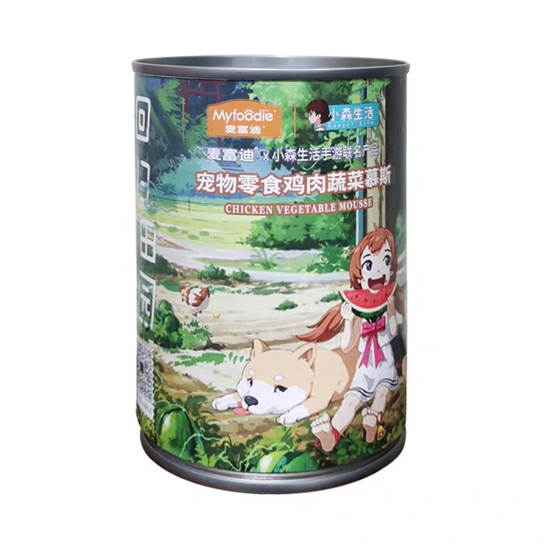 麦富迪犬用鸡肉蔬菜慕斯罐头375g