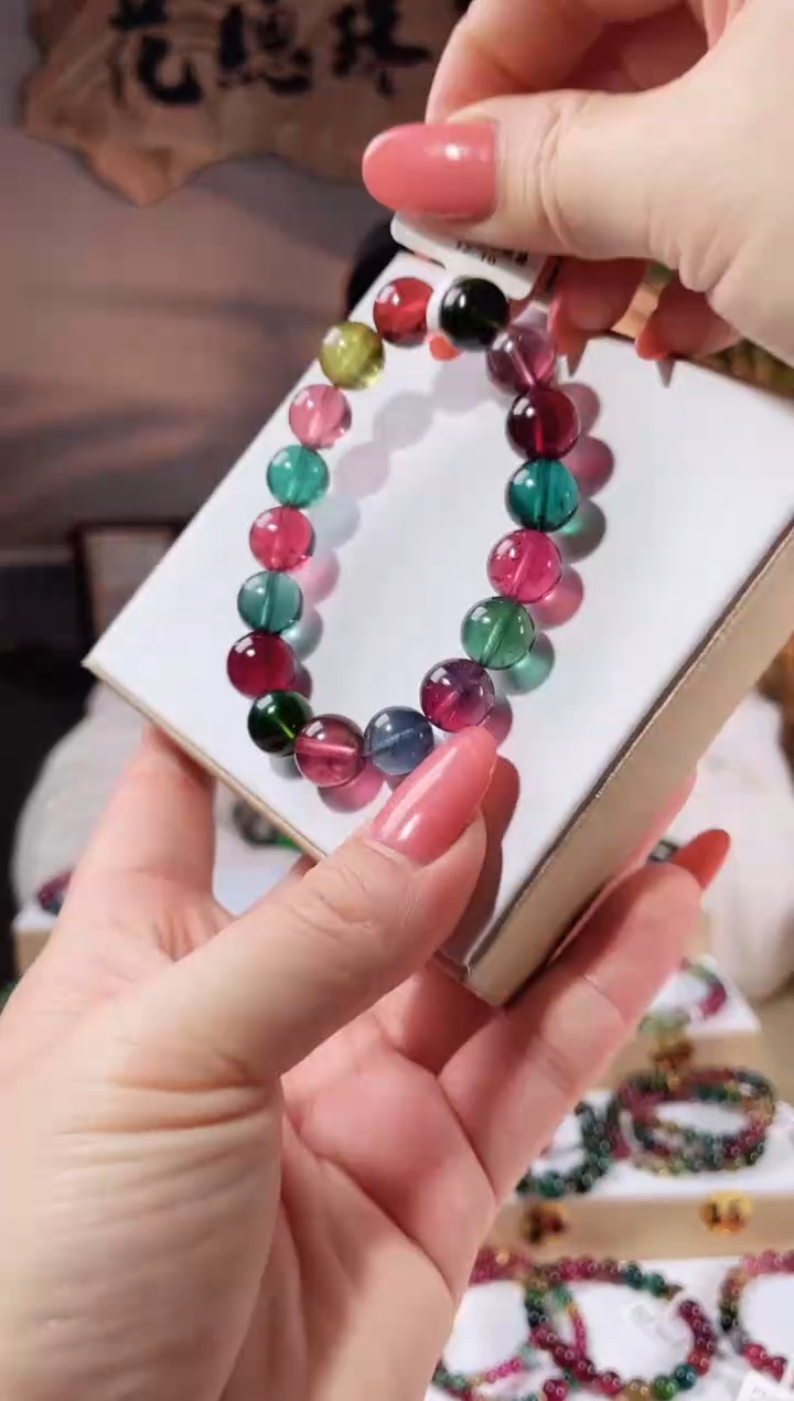 【闪购商品】碧玺手链未镶嵌单圈手链11.5+