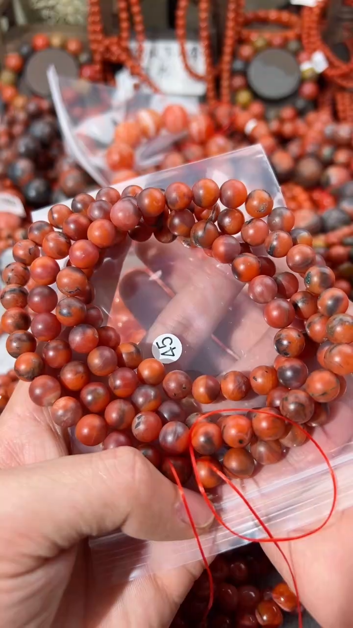 【闪购商品】南红玛瑙未镶嵌手串9