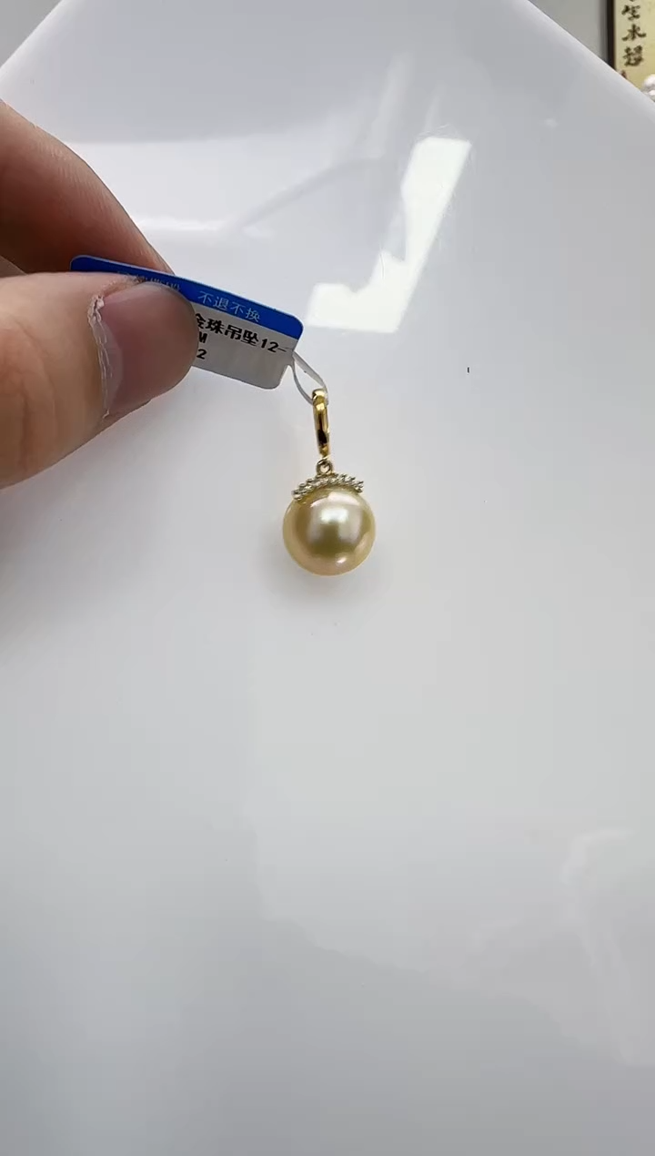 【闪购商品】海水珍珠DA银S925镶嵌j202 吊坠12