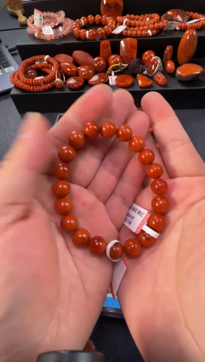 【闪购商品】南红玛瑙手链未镶嵌原矿无优化10mm多样性发1