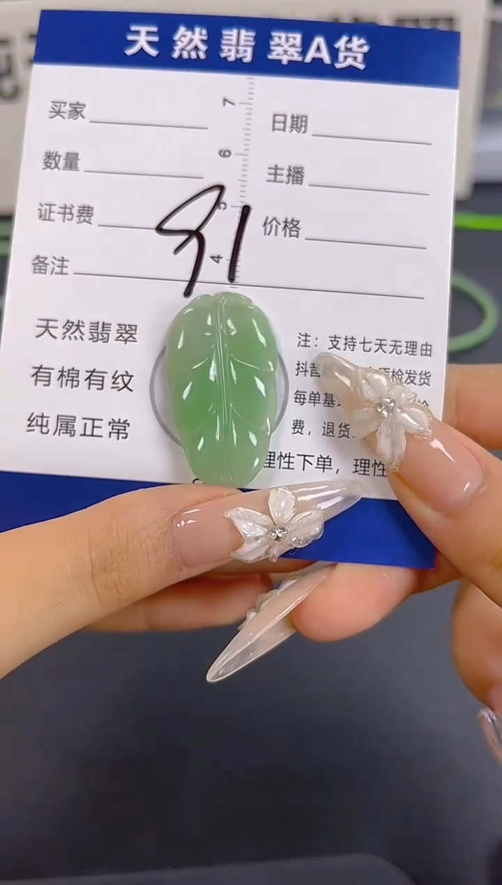 颈饰未镶嵌翡翠纯天然缅甸翡翠A货