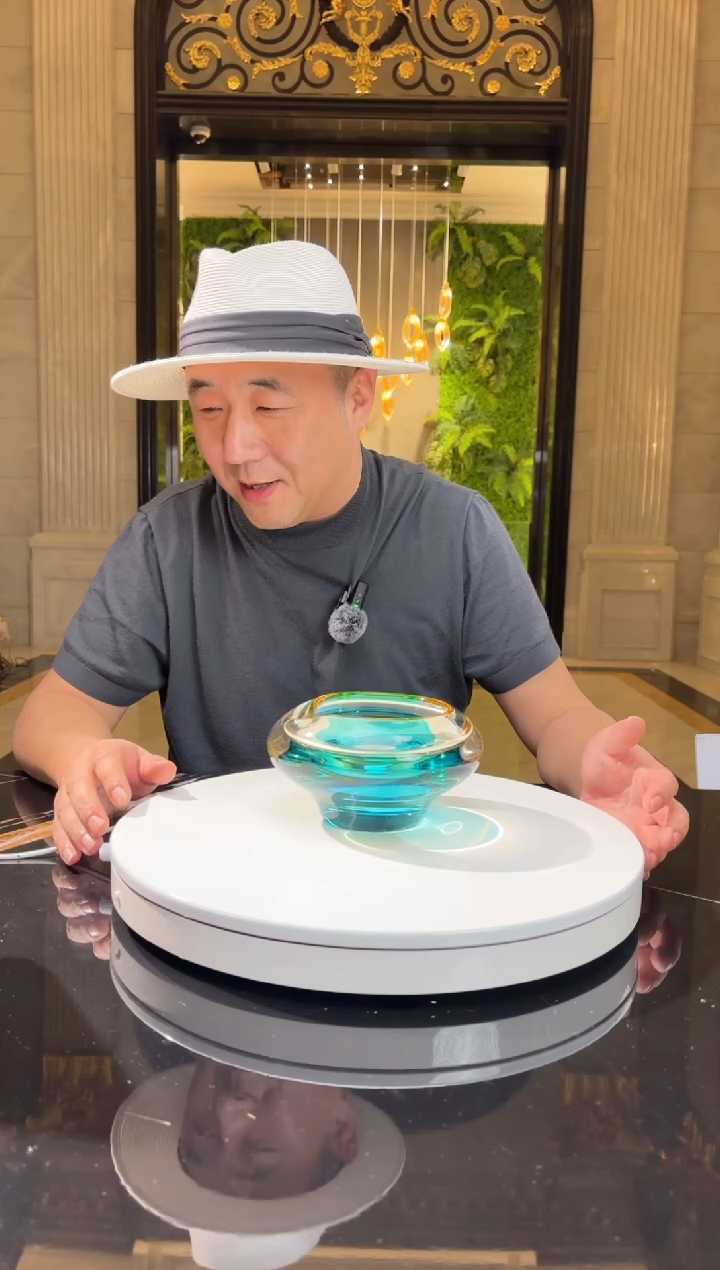 【闪购商品】摆件AJ01028茶金配天青烟灰缸