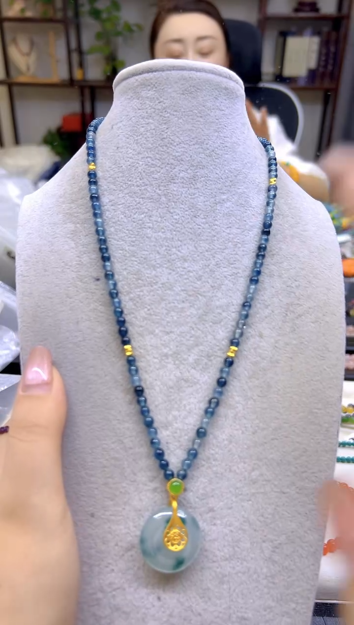 翡翠未镶嵌项链DIY款M664