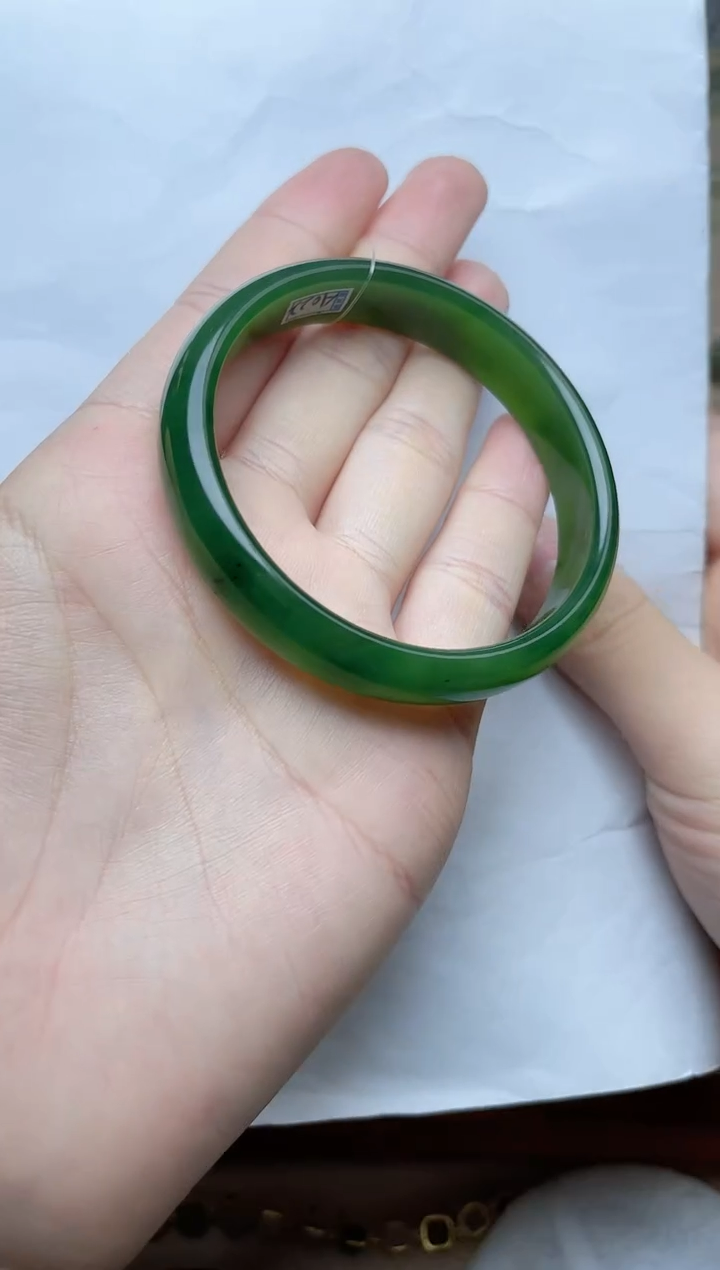 【闪购商品】和田玉手镯未镶嵌57/58圈口kk