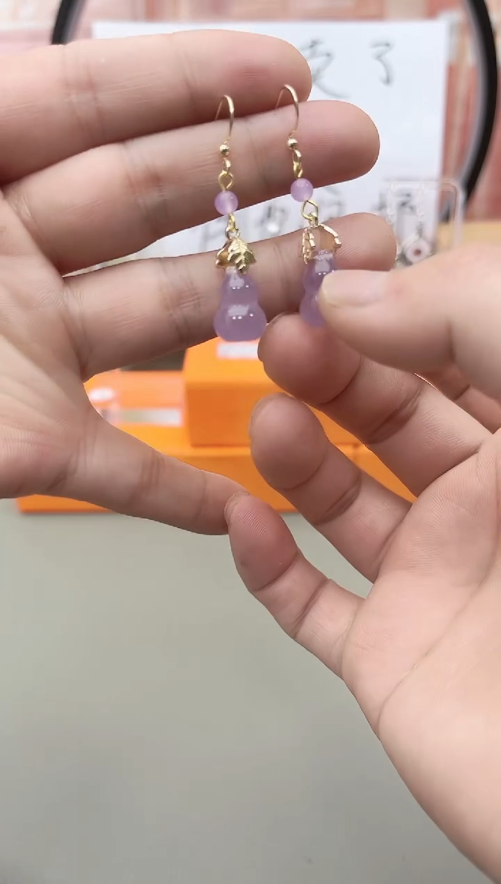 银S925镶嵌耳坠玛瑙/玉髓h901