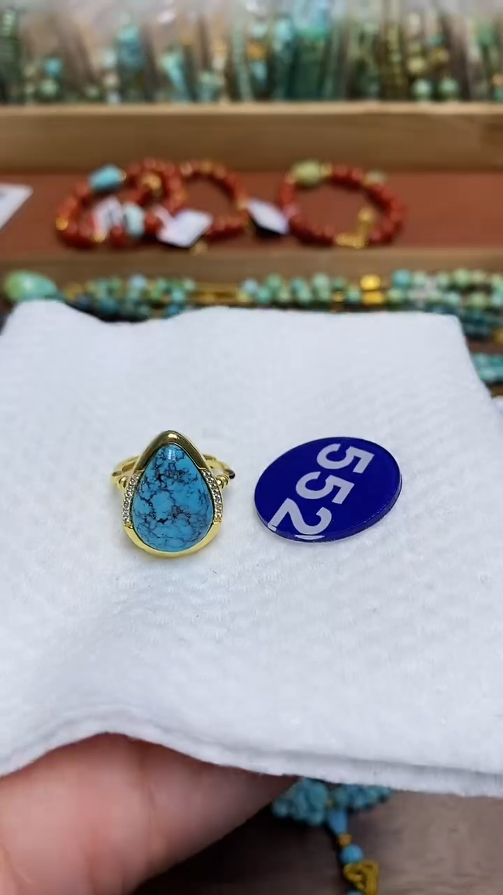 【闪购商品】绿松石戒指合金552戒指