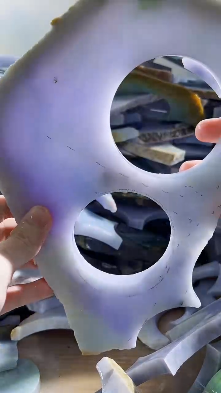 翡翠裸石缅甸翡翠A货文8502