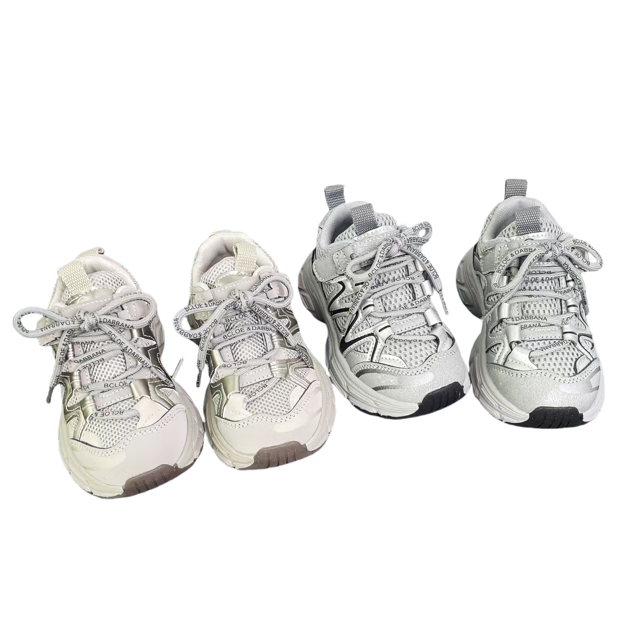 【萨蒙蒙】家儿童蛇纹轻便潮老爹鞋秋冬新款男女童双网鞋老爹鞋运动