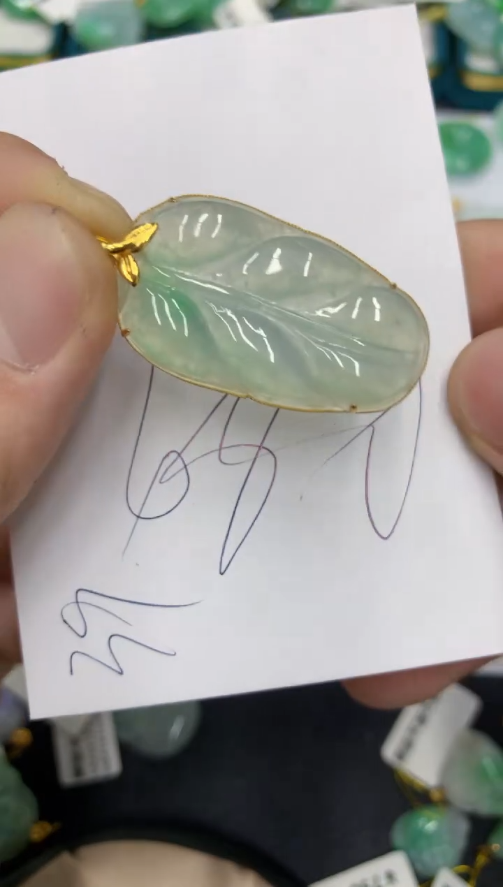 【闪购商品】翡翠颈饰18K金镶嵌号链接111111