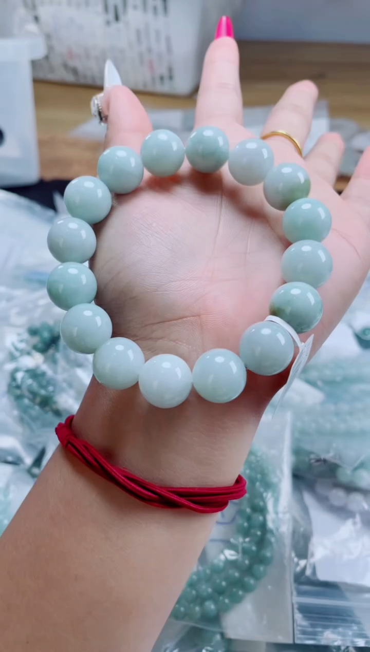 未镶嵌手链翡翠珠串