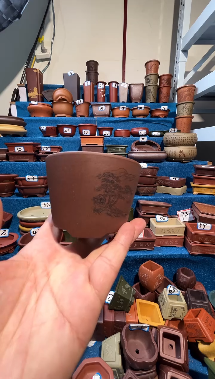 【闪购商品】紫砂紫砂花盆9*6