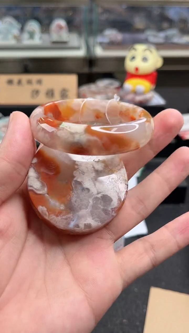 未镶嵌手镯石英质玉55圈口（赠品镯心）S965863