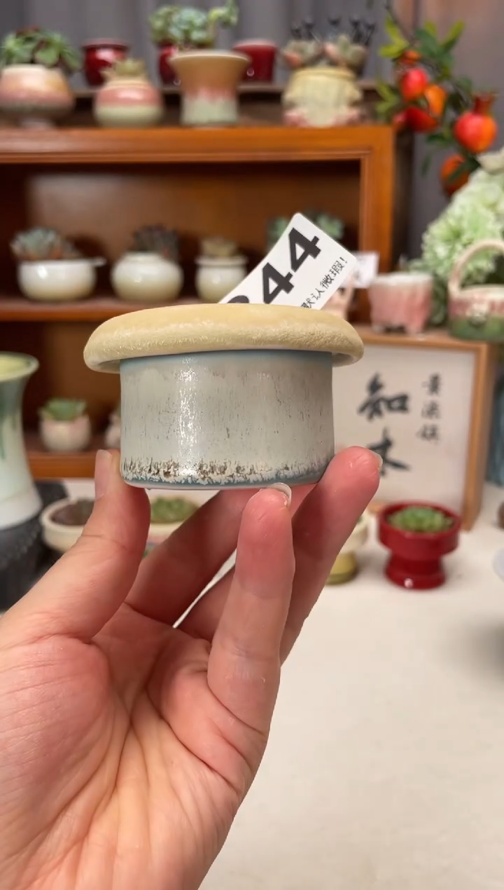 瓷片344知木小芳花盆