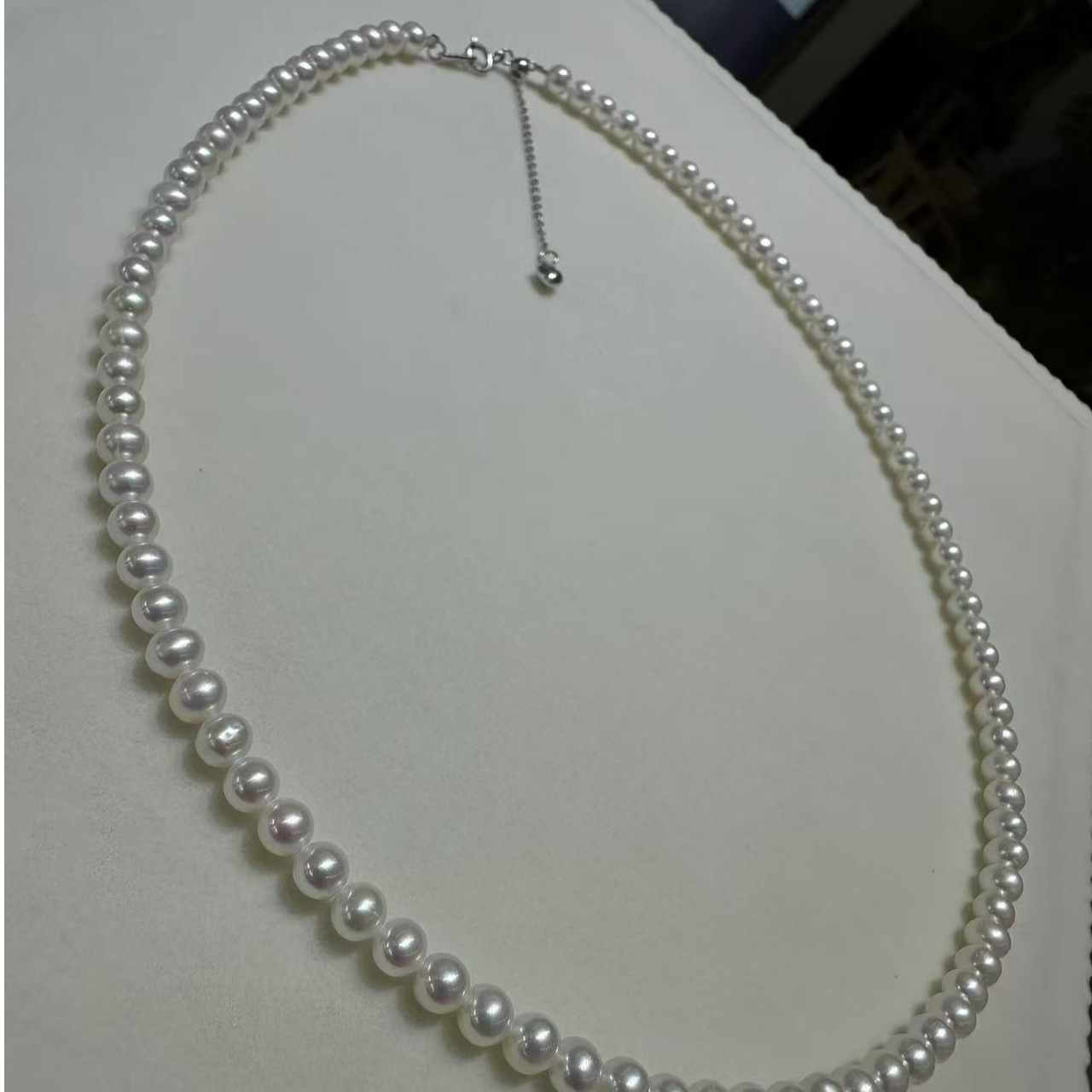 【小珍珠】天然珍珠项链3.5-4mm/气质颈饰/仙女链/时尚链/小米珠