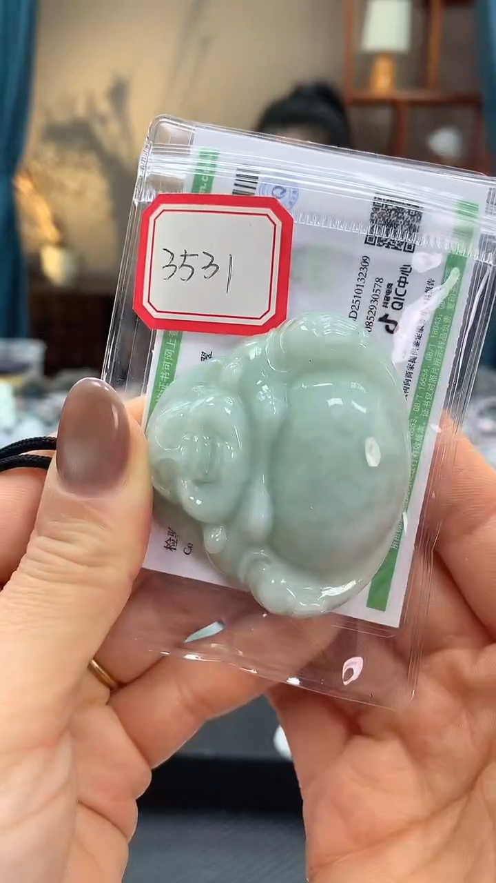 颈饰未镶嵌翡翠佛公3531