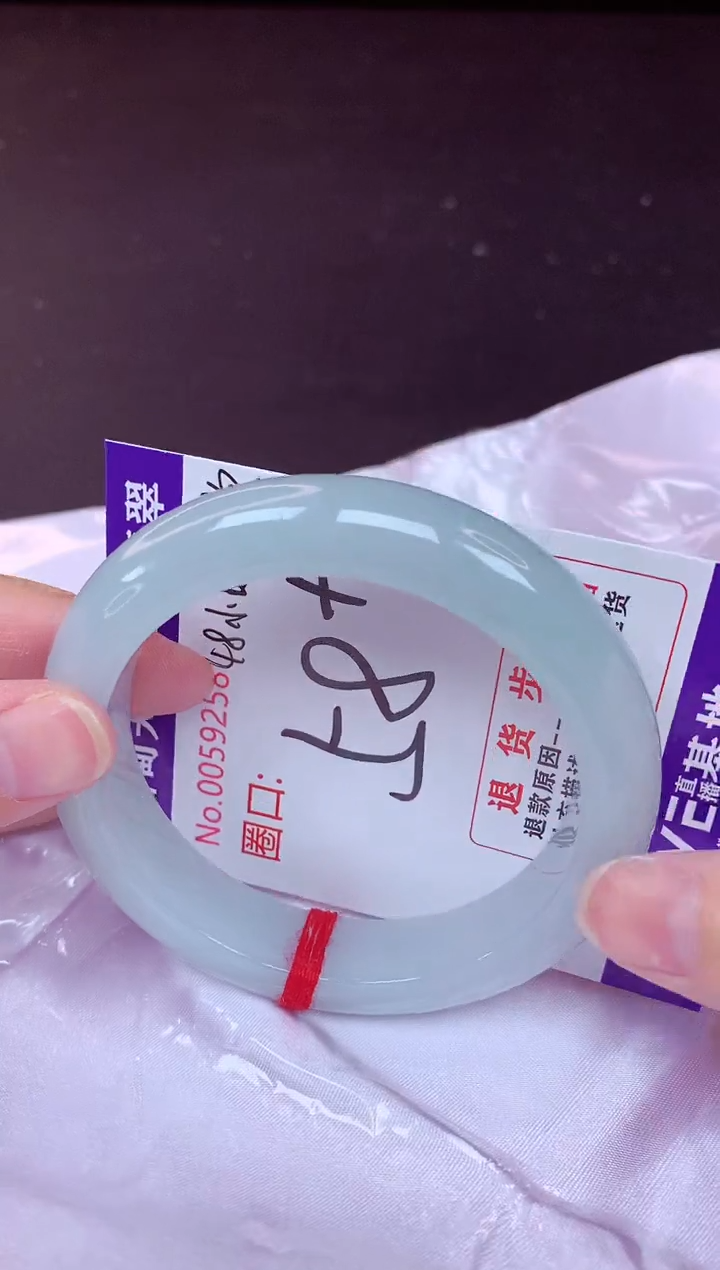未镶嵌手镯翡翠58（48小时鉴赏期 ）