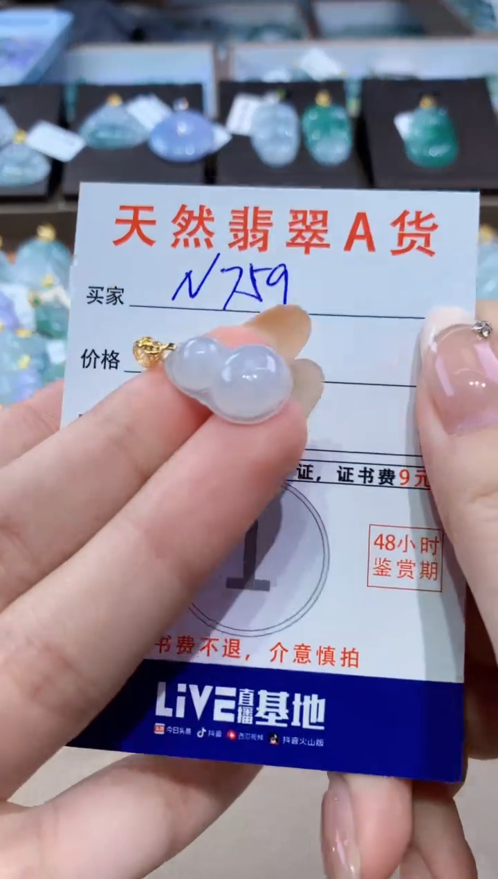 颈饰未镶嵌翡翠天然缅甸翡翠A货挂件 