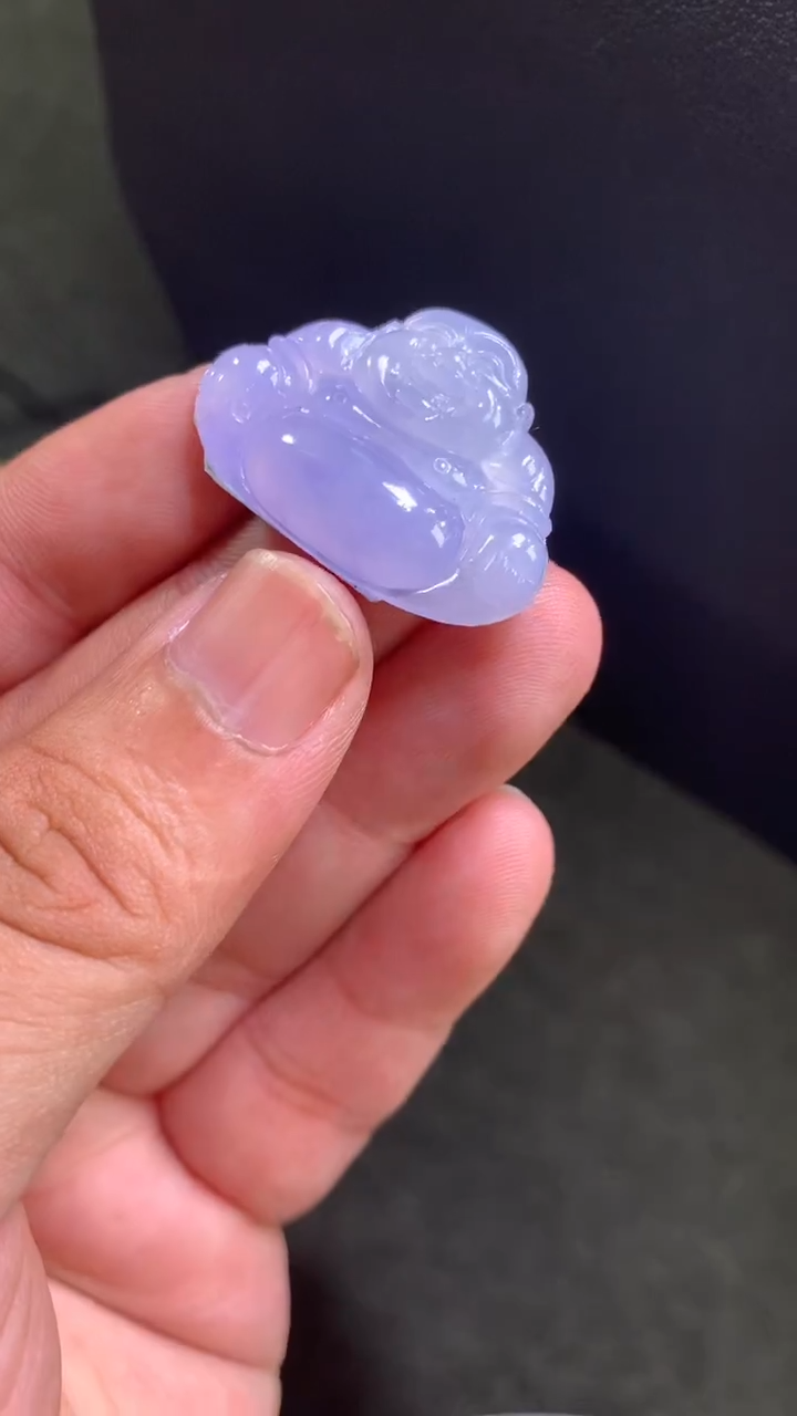 颈饰未镶嵌翡翠紫佛公