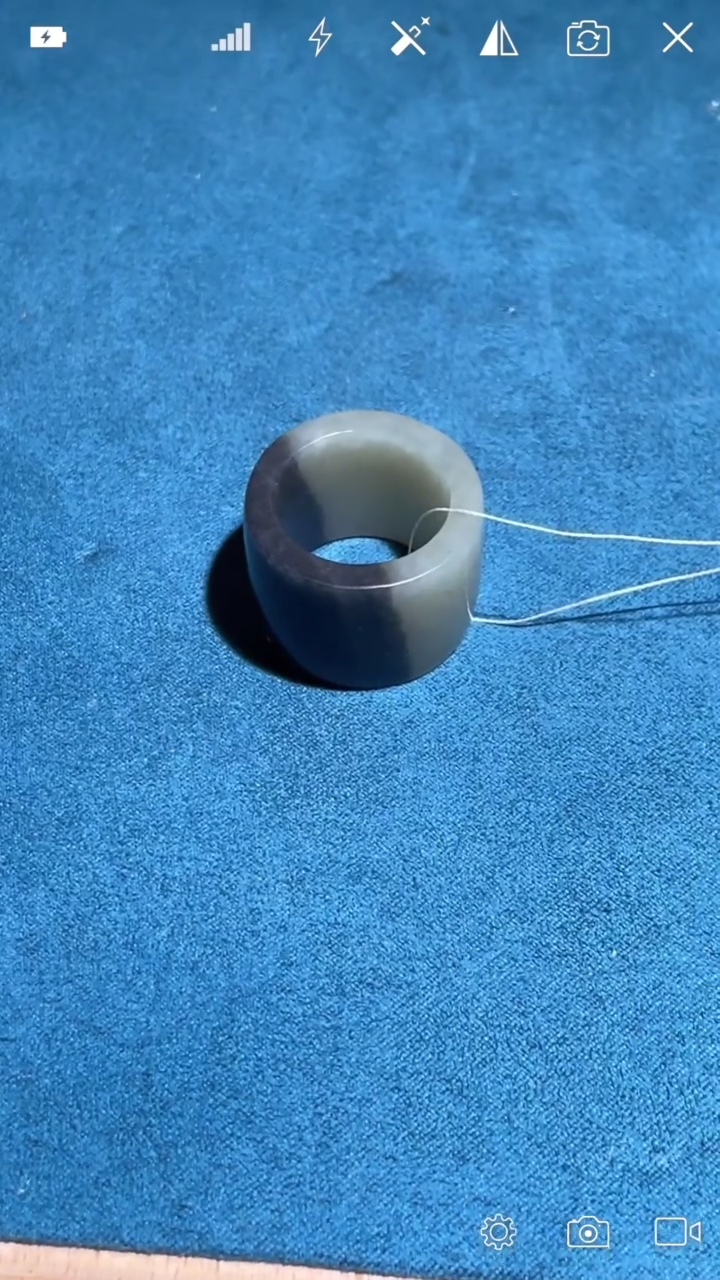 和田玉未镶嵌BH1155扳指    