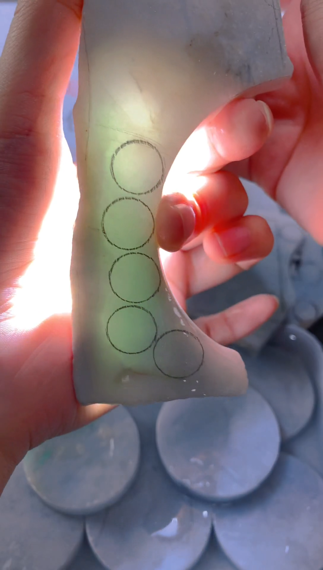 未镶嵌裸石翡翠（传艺）缅甸A货翡翠FC495