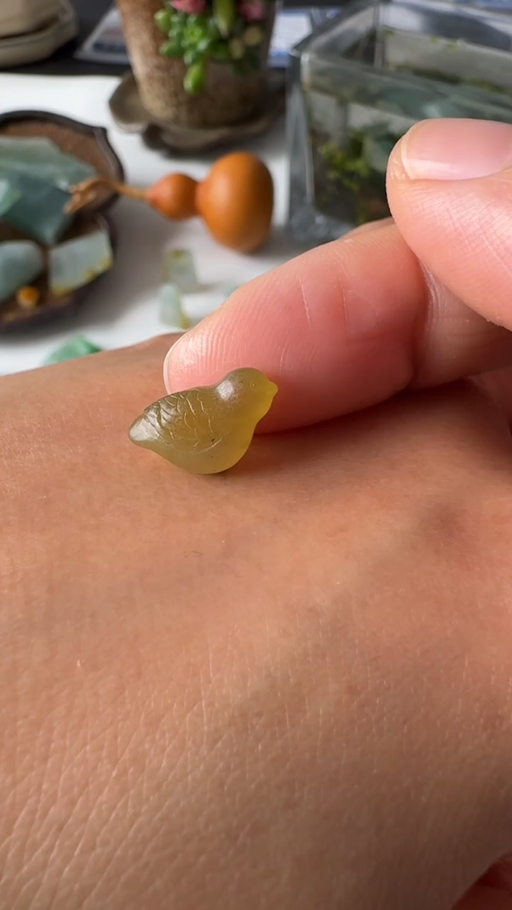 【闪购商品】定制翡翠未镶嵌小鸟