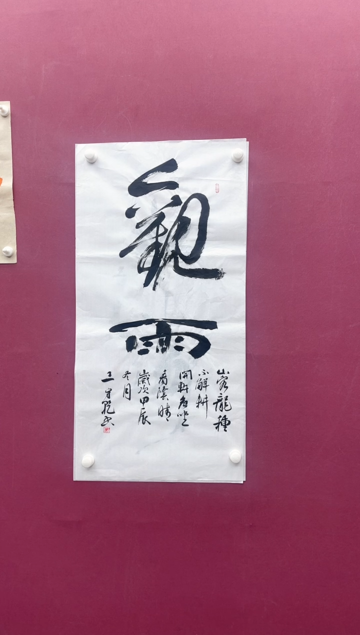 【闪购商品】书法观雨书法作品