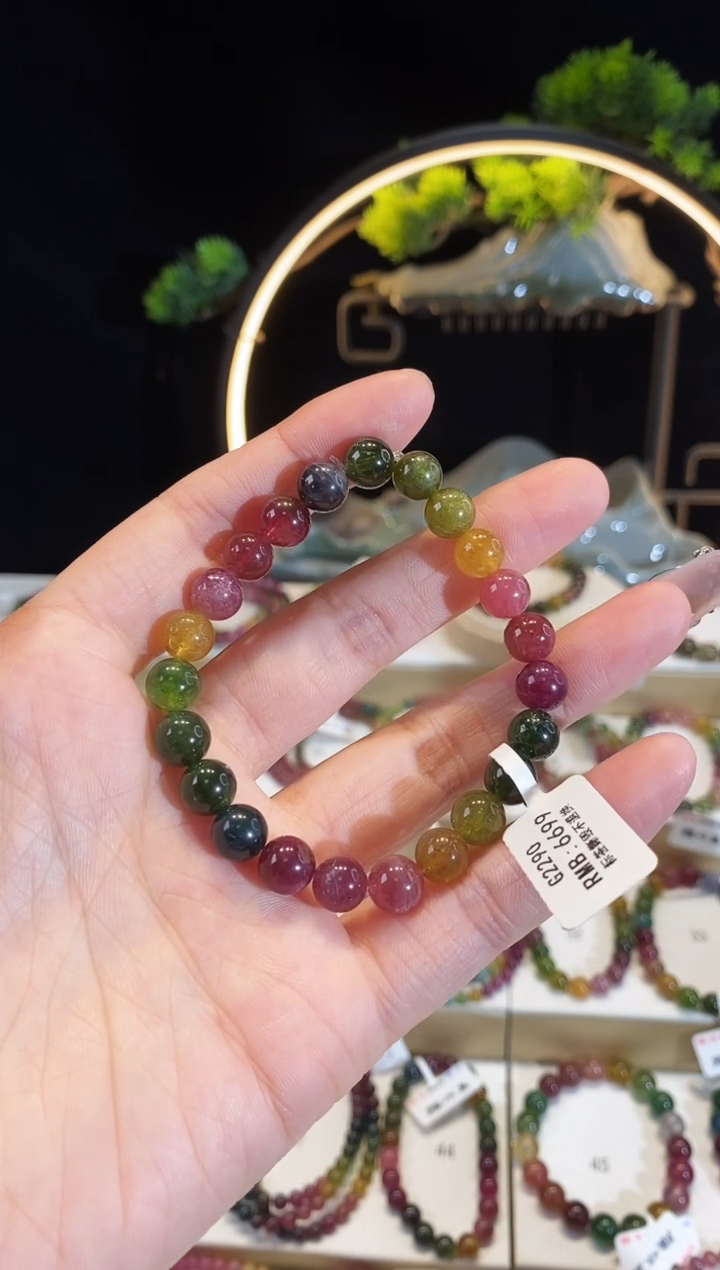 手串未镶嵌碧玺G2290素圈颜色微差