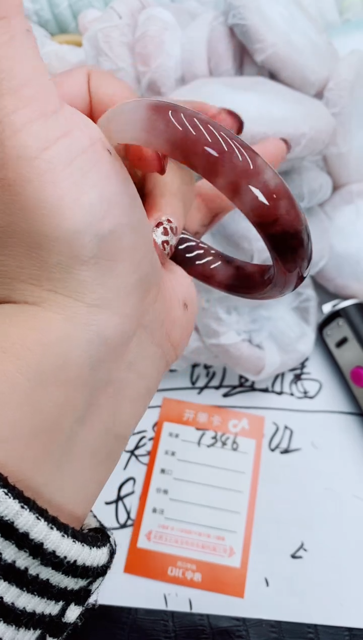 【闪购商品】石英质玉手镯未镶嵌T346-58-59