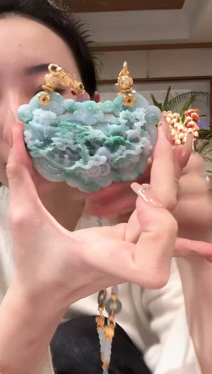 【闪购商品】翡翠颈饰未镶嵌国风