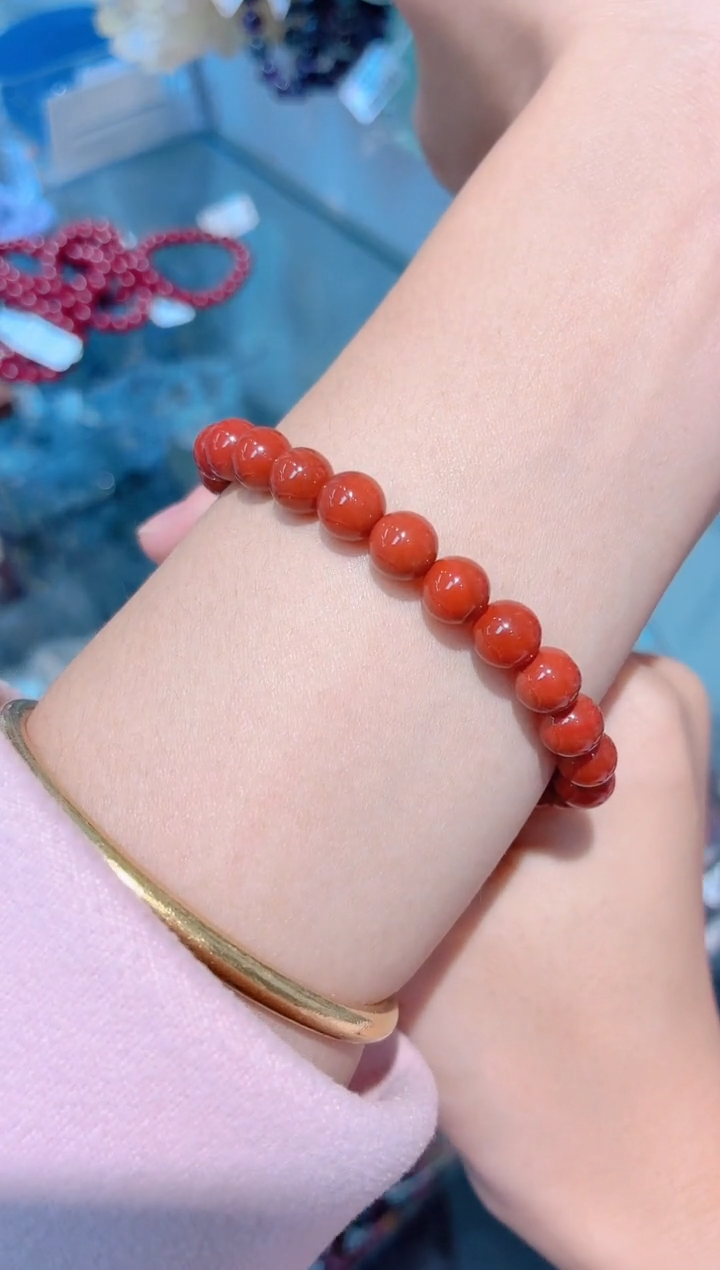 未镶嵌手链水晶南红单圈