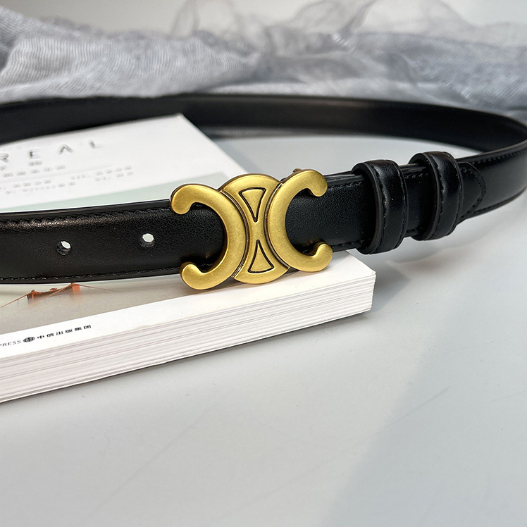 女士真皮凯旋门时尚百搭牛仔裤简约装饰潮流腰带女裤带