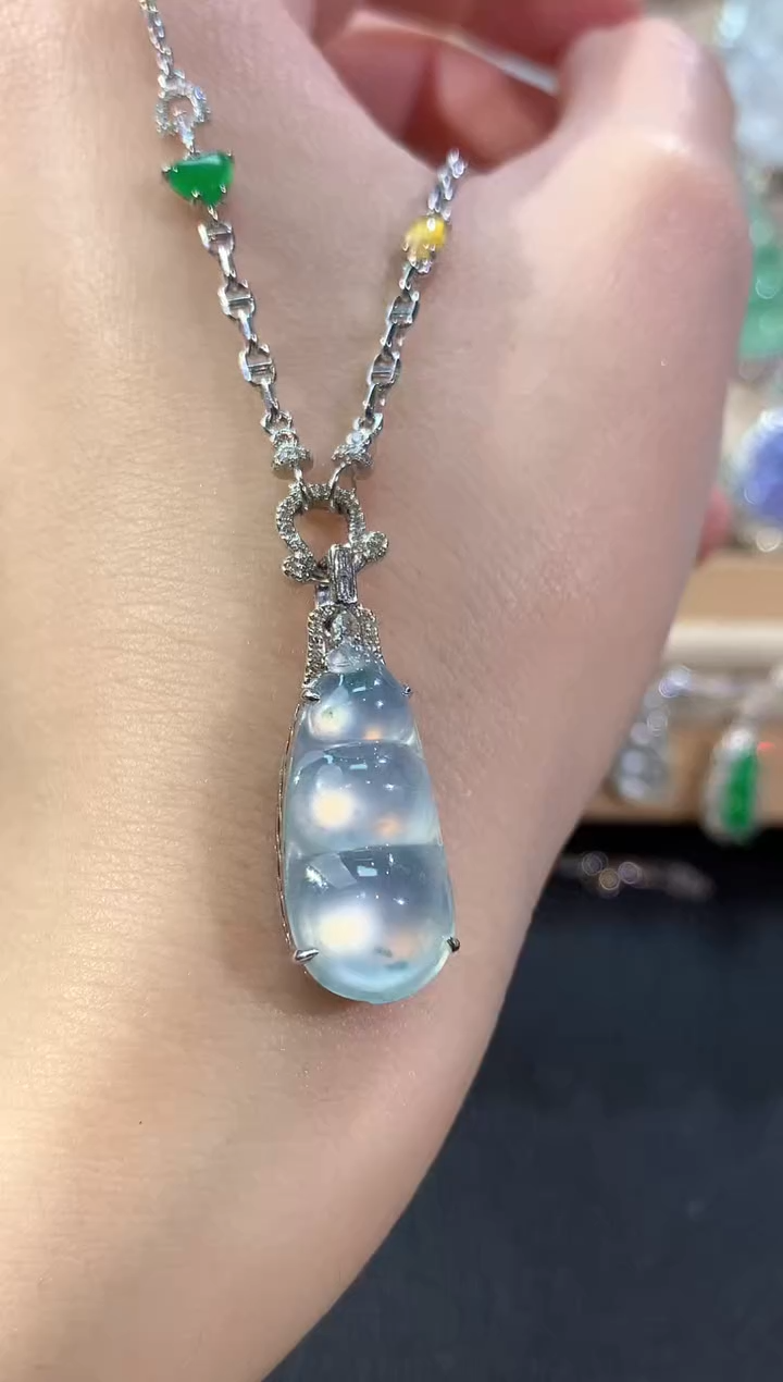 套链18K金镶嵌翡翠冬日珠宝E78