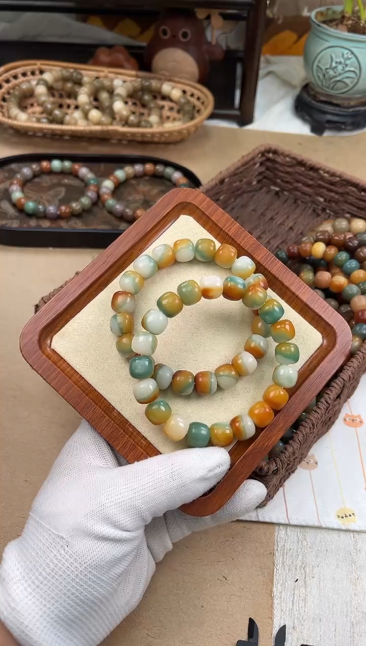 手串菩提根/象牙果a909 卡13 干磨+机抛