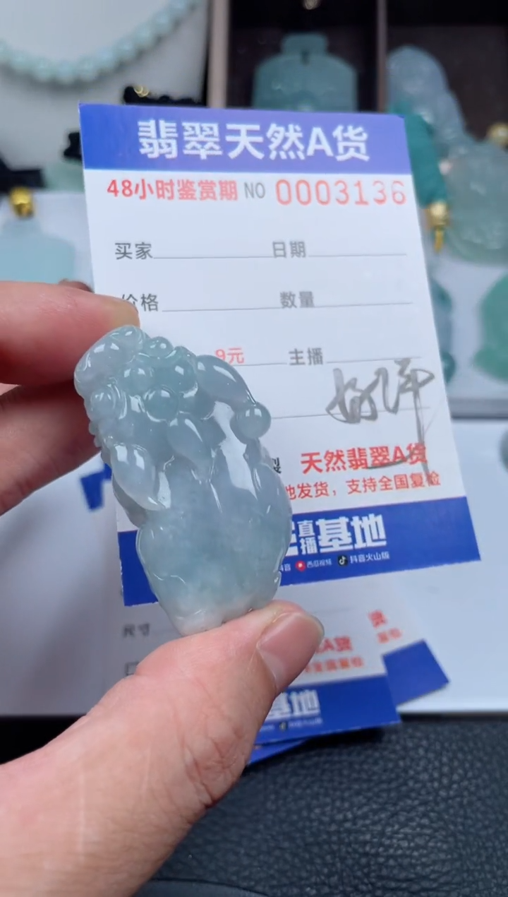 翡翠未镶嵌颈饰         