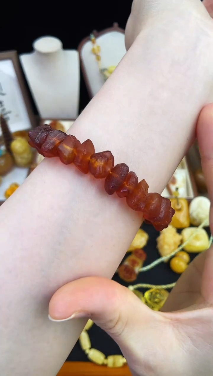 琥珀未镶嵌珠宝奇石柒月
