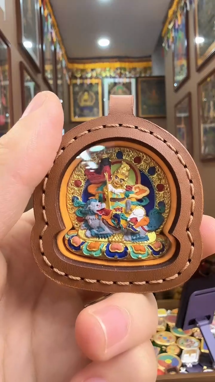 吊坠C宝-热贡纯手绘唐卡