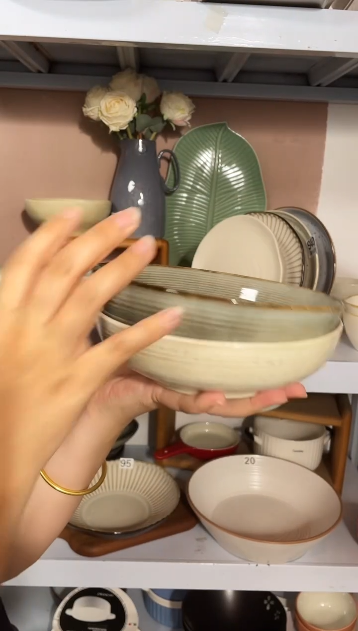 瓷微瑕（2个装）麻点螺纹深盘