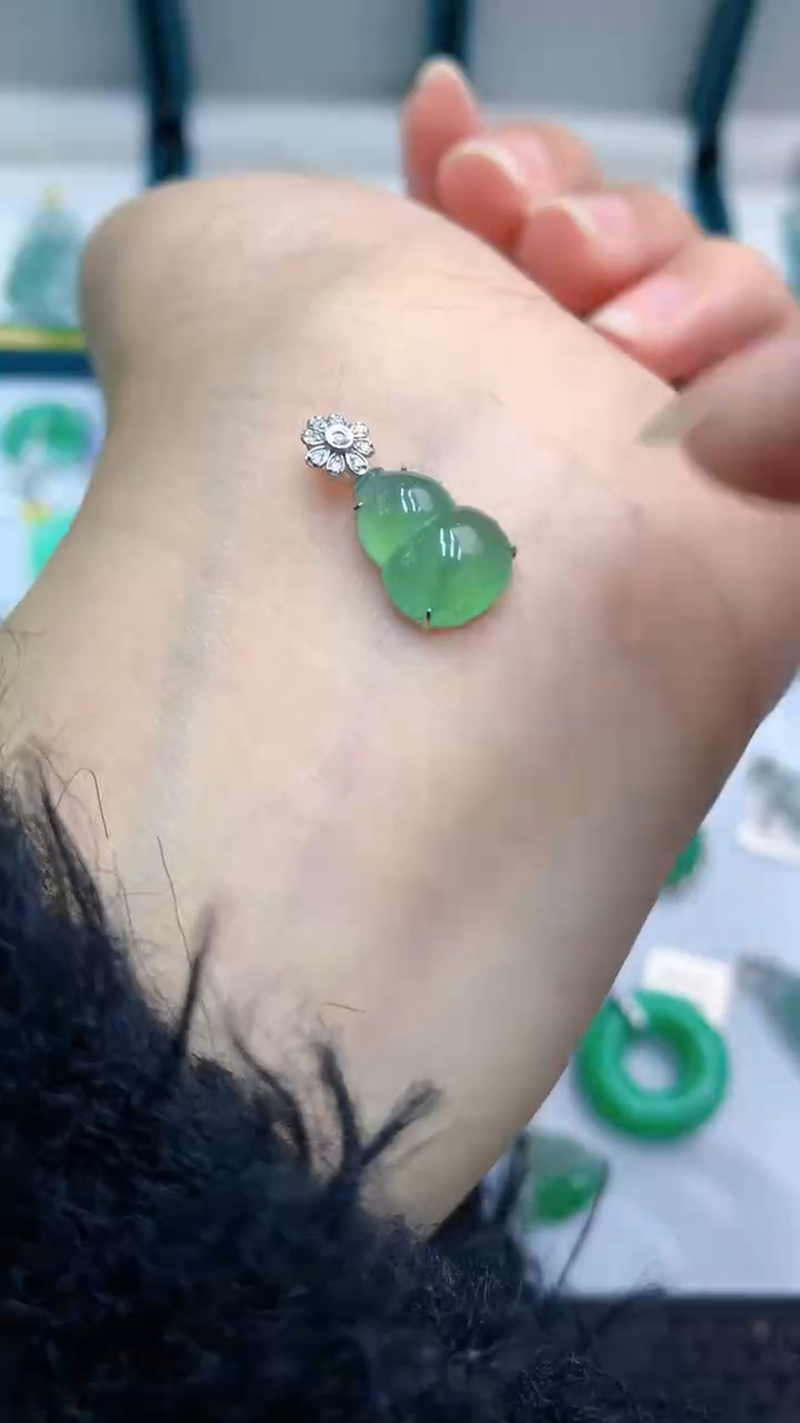 【闪购商品】翡翠颈饰18K金镶嵌            8