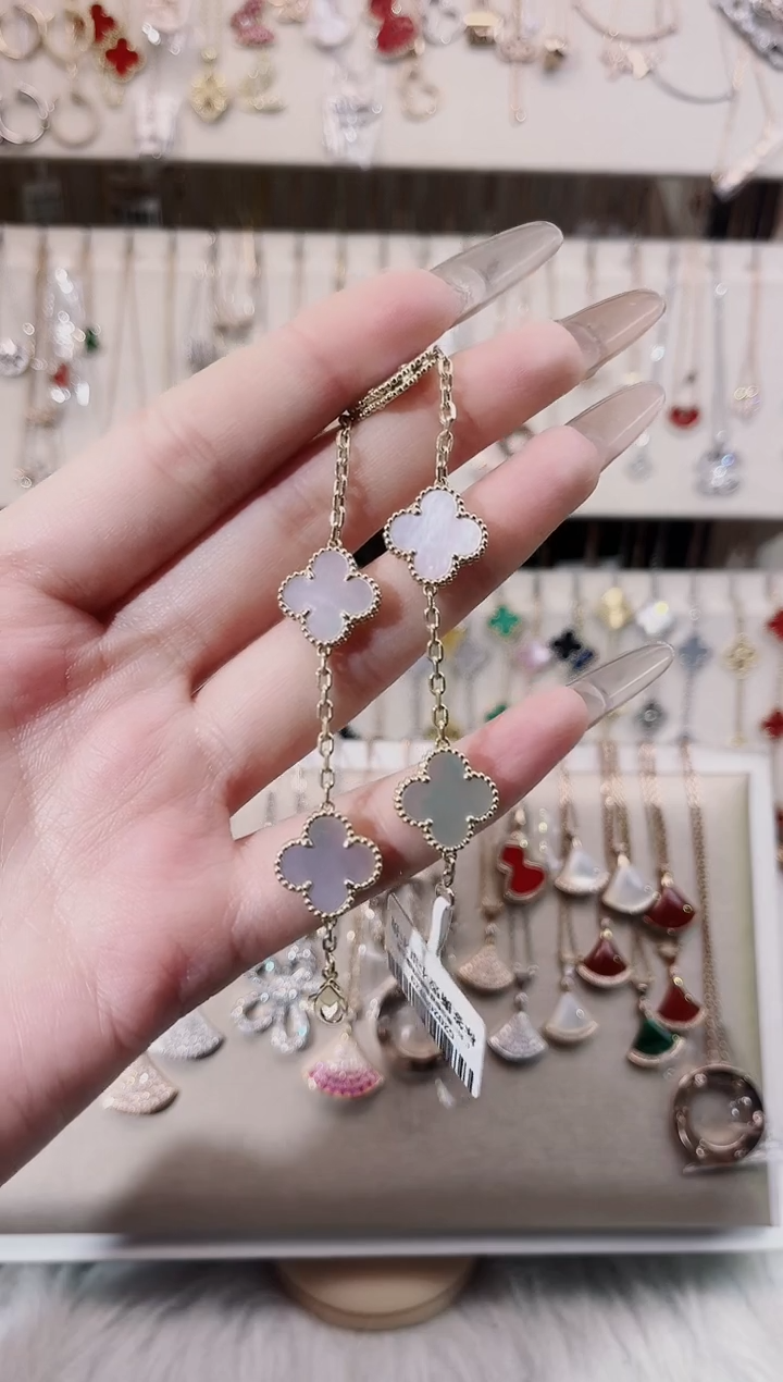 【闪购商品】贝壳（贝母）手链18K金镶嵌18K金镶嵌 K黄